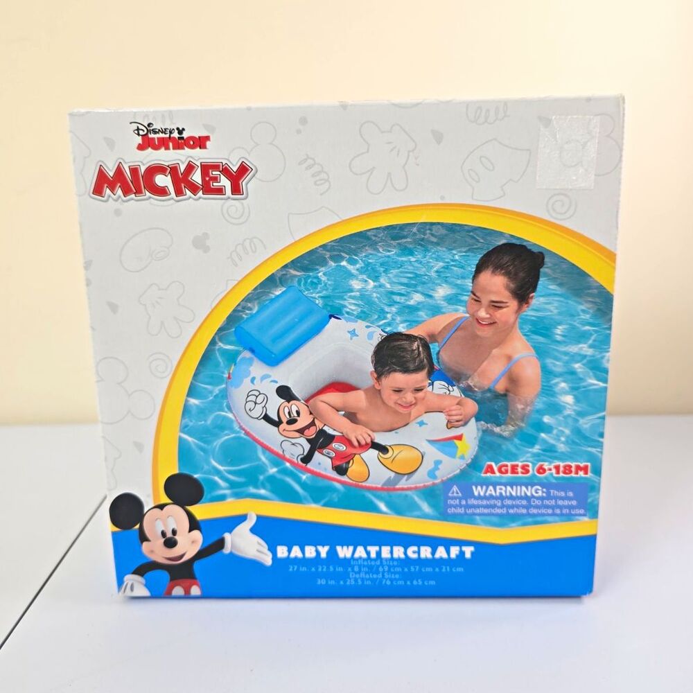 B20 Bestway Disney Junior Mickey Mouse Baby Boat Float, Multicolor, 6-18M